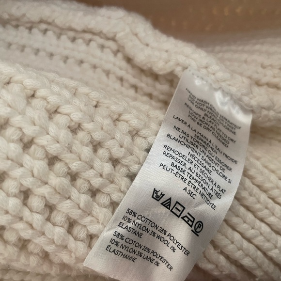 Maeve High-Collar Mixed-Stitch Cardigan Sweater - Picture 7 of 7